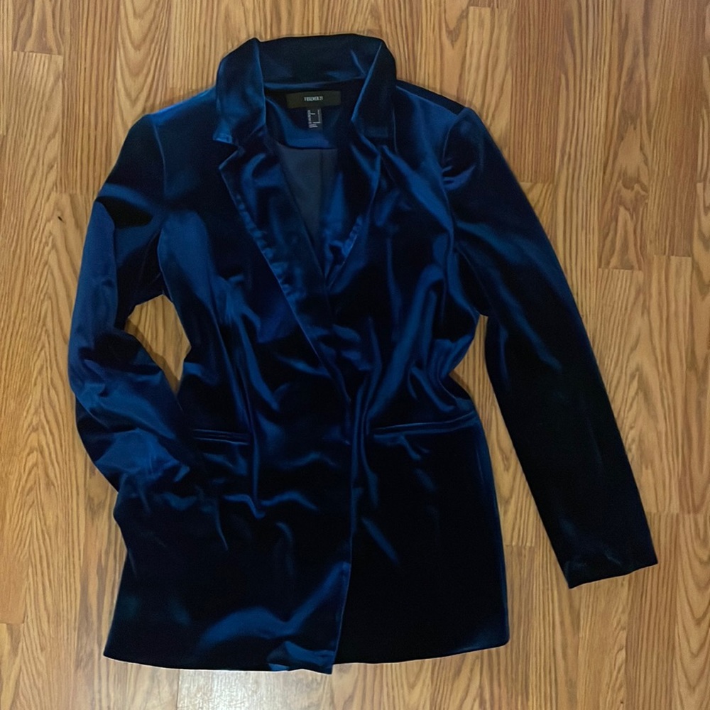 Blue velvet Blazer Suit Jacket